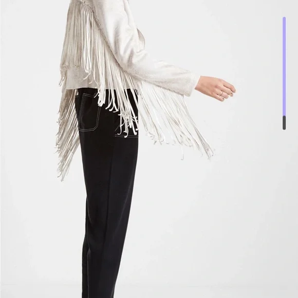 NWT Size 4 Desigual Ramones Westchester Fringe Jacket - Picture 8 of 16